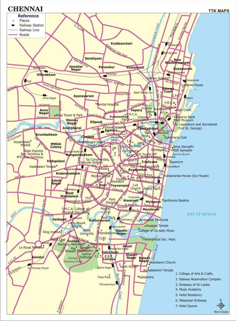 Chennai mappa