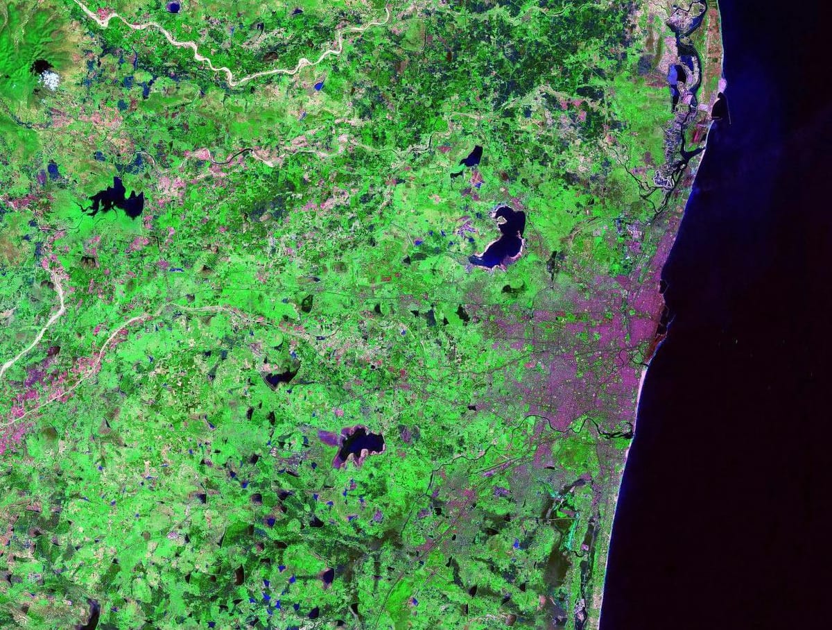 mappa satellitare di Chennai