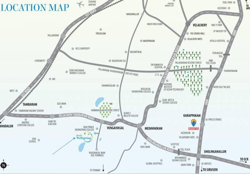 Medavakkam Chennai mappa