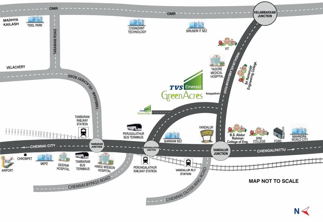 mappa di Chennai Perungalathur